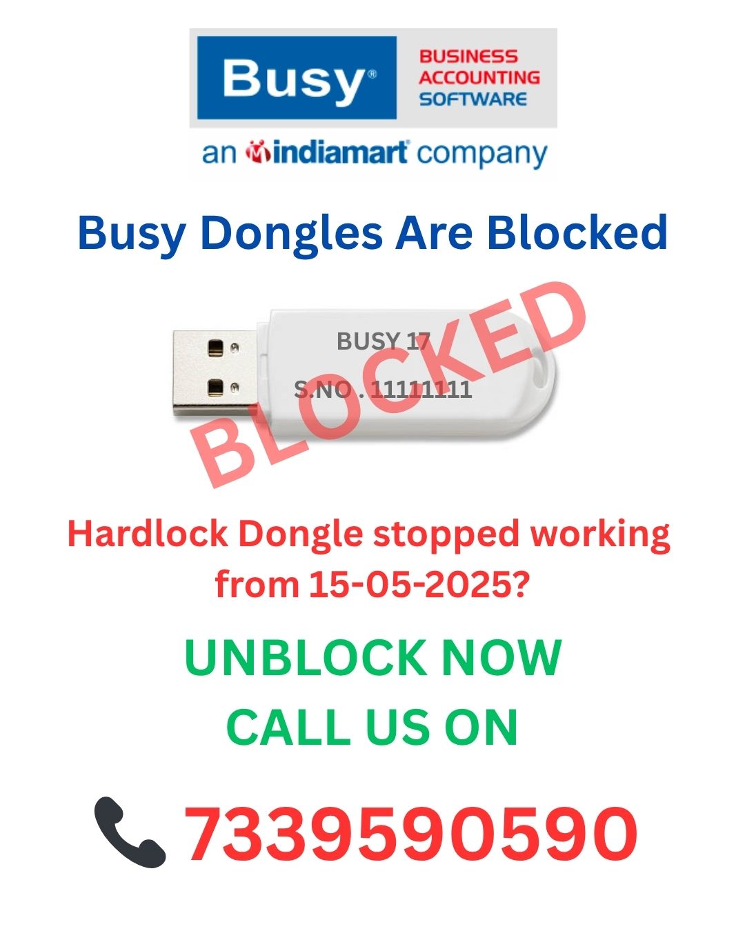 Busy Dongle Unblock